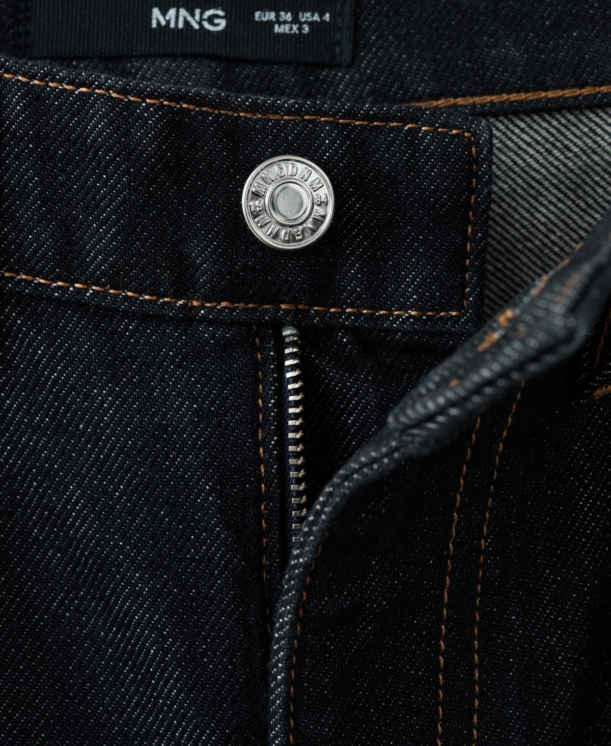 Mango Women's Turned-Up Straight Jeans