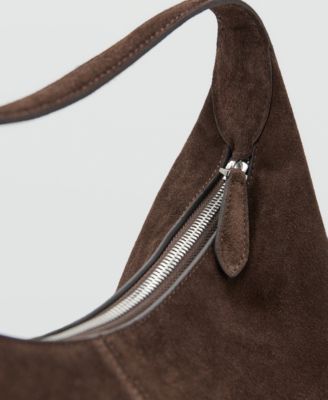 Women's Stitching Suede Shoulder Bag