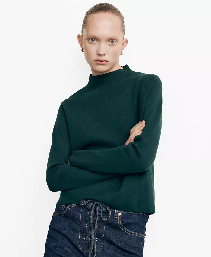 Women's Perkins Neck Knitted Sweater - thumbnail 3