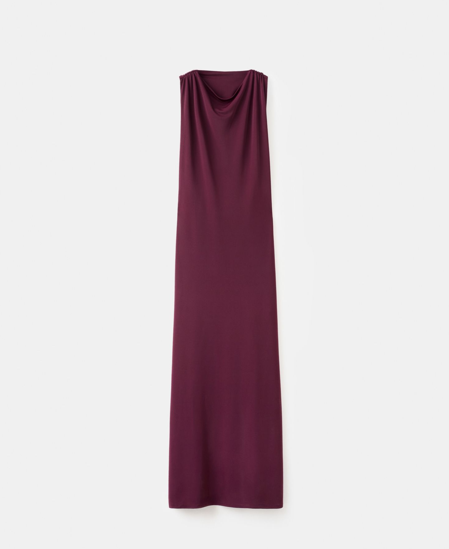 Женское платье Mango Metallic Detail Draped, цвет: Бордовый — фото 1