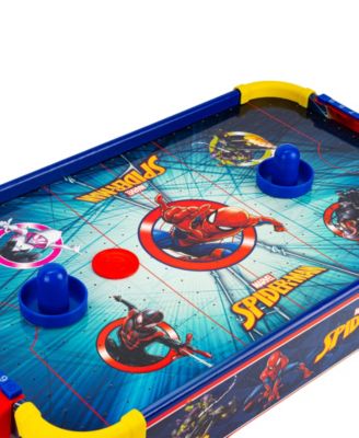 Marvel Spider-Man Electric Tabletop Air Hockey Wood