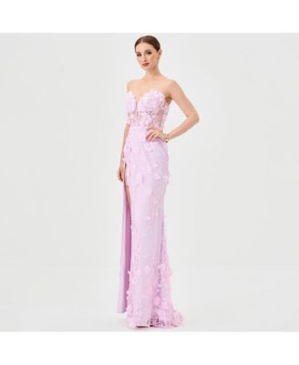 Women's Teri 3D Floral Gown