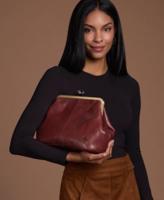 Medium Sofia Kisslock Leather Bag