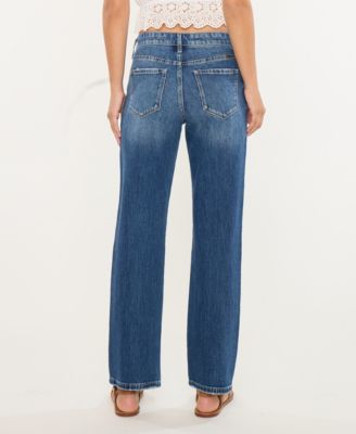 Women's High Rise Straight Jeans