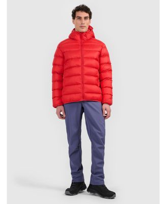 Men's trekking down jacket with natural filling