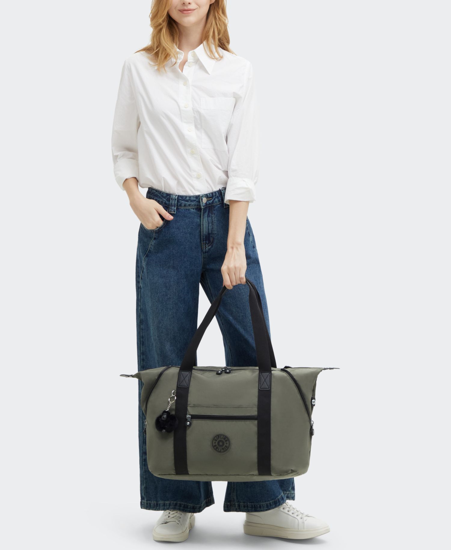 Art Zipper Medium Tote Handbag
