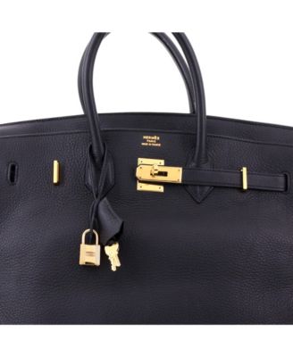 Birkin 35 Handbag Black Togo with Gold Hardware