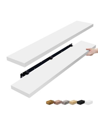 2-Pack 55" Wall Mounted Floating Shelves for Any Room