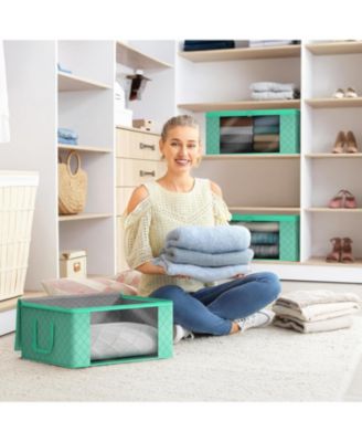 8-Pack Foldable Storage Bag Organizers