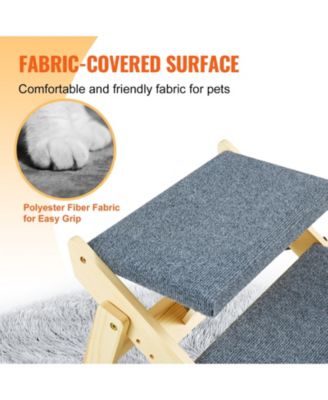 COZITO Convertible 3-Step Wooden Pet Stairs & Ramp