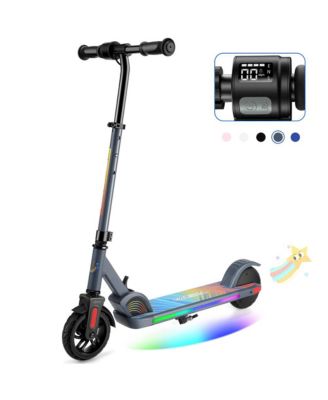 Electric Scooter for Kids Ages 6-12, 150W Motor & 10 Mph, 60 Mins Ride Time,Adjustable Height & Speed, LED Display,Best Gifts for Boys & Girls