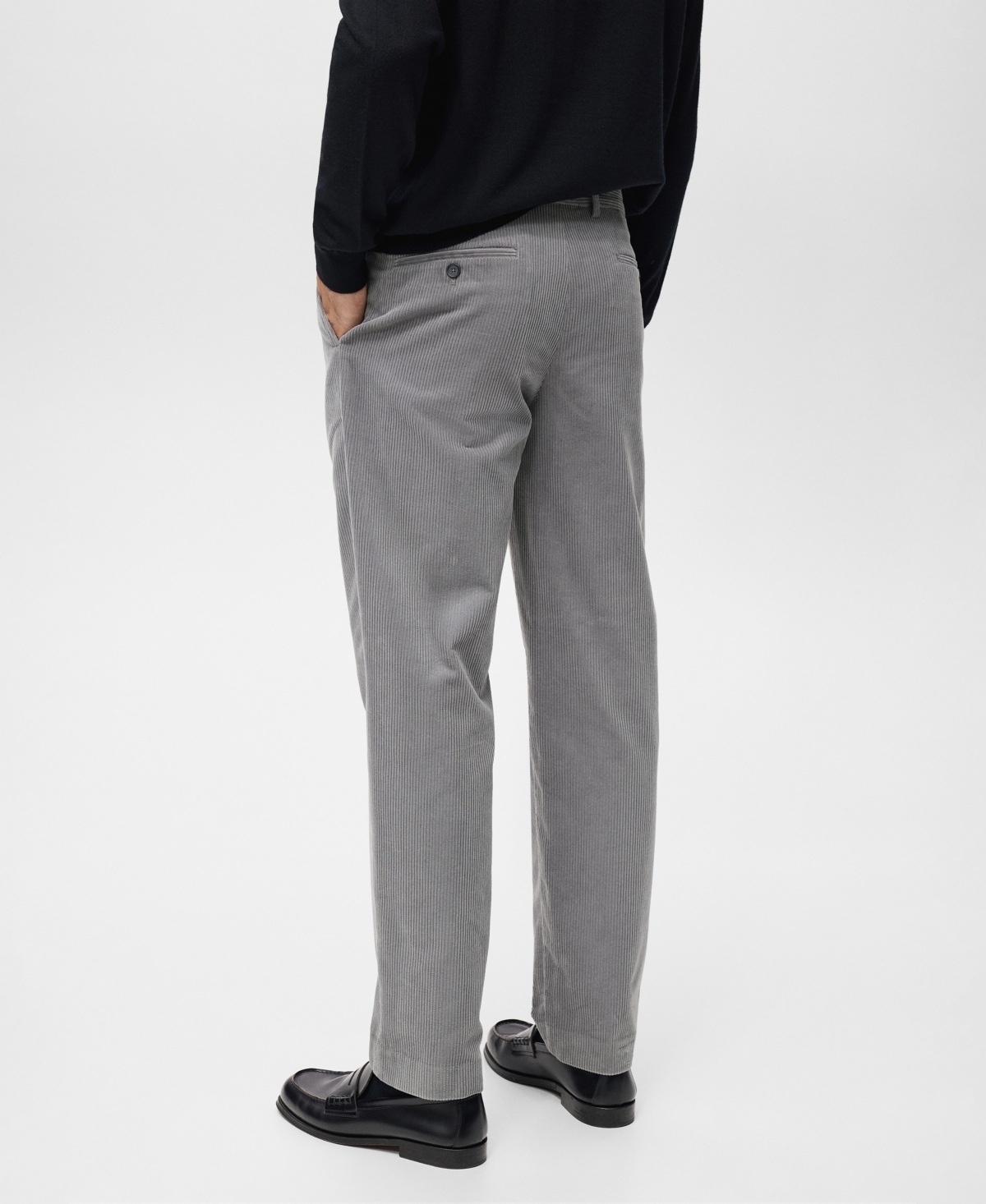 Mango Men's Corduroy Regular-Fit Pants