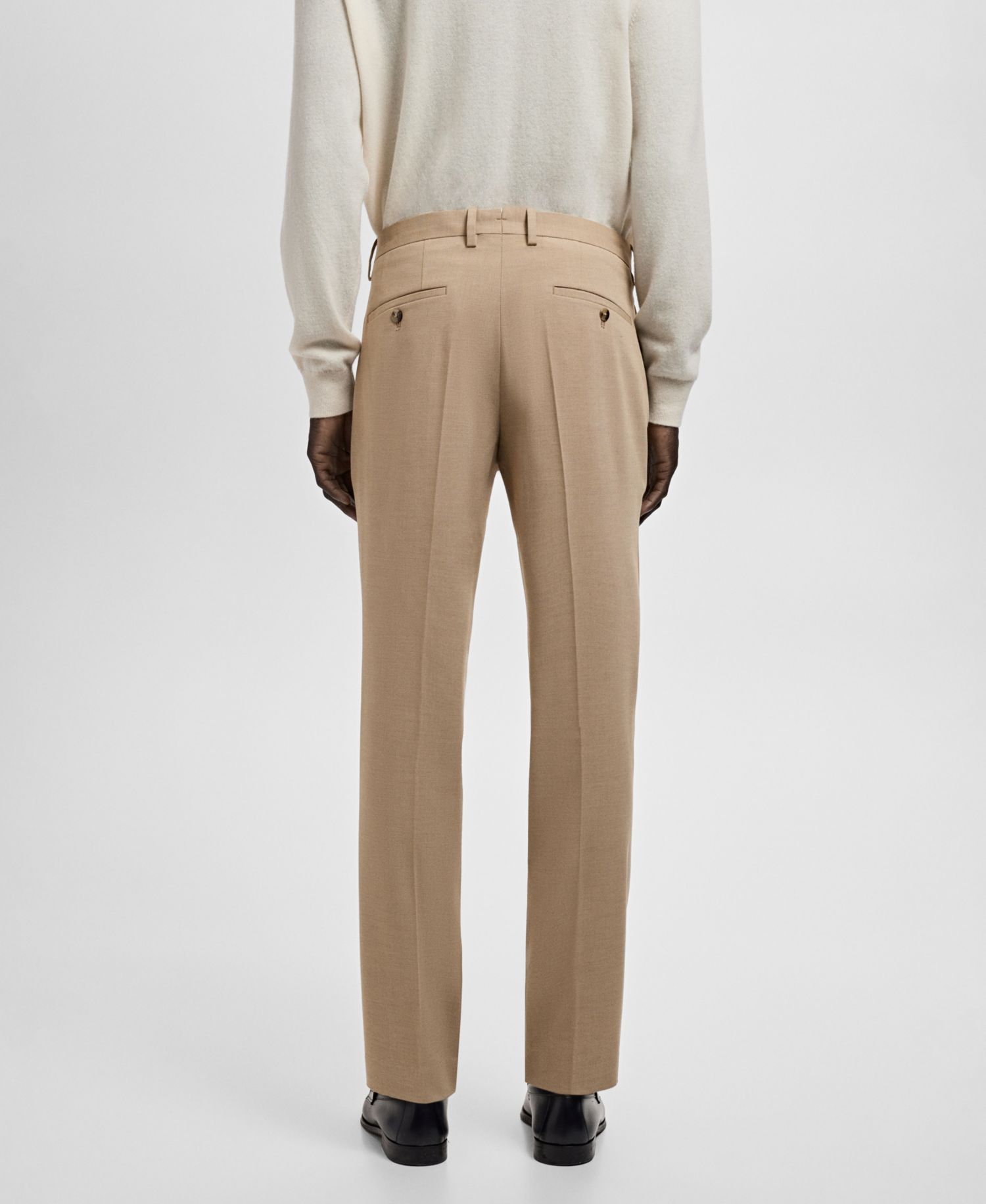 Men's Stretch Fabric Super Slim-Fit Suit Pants