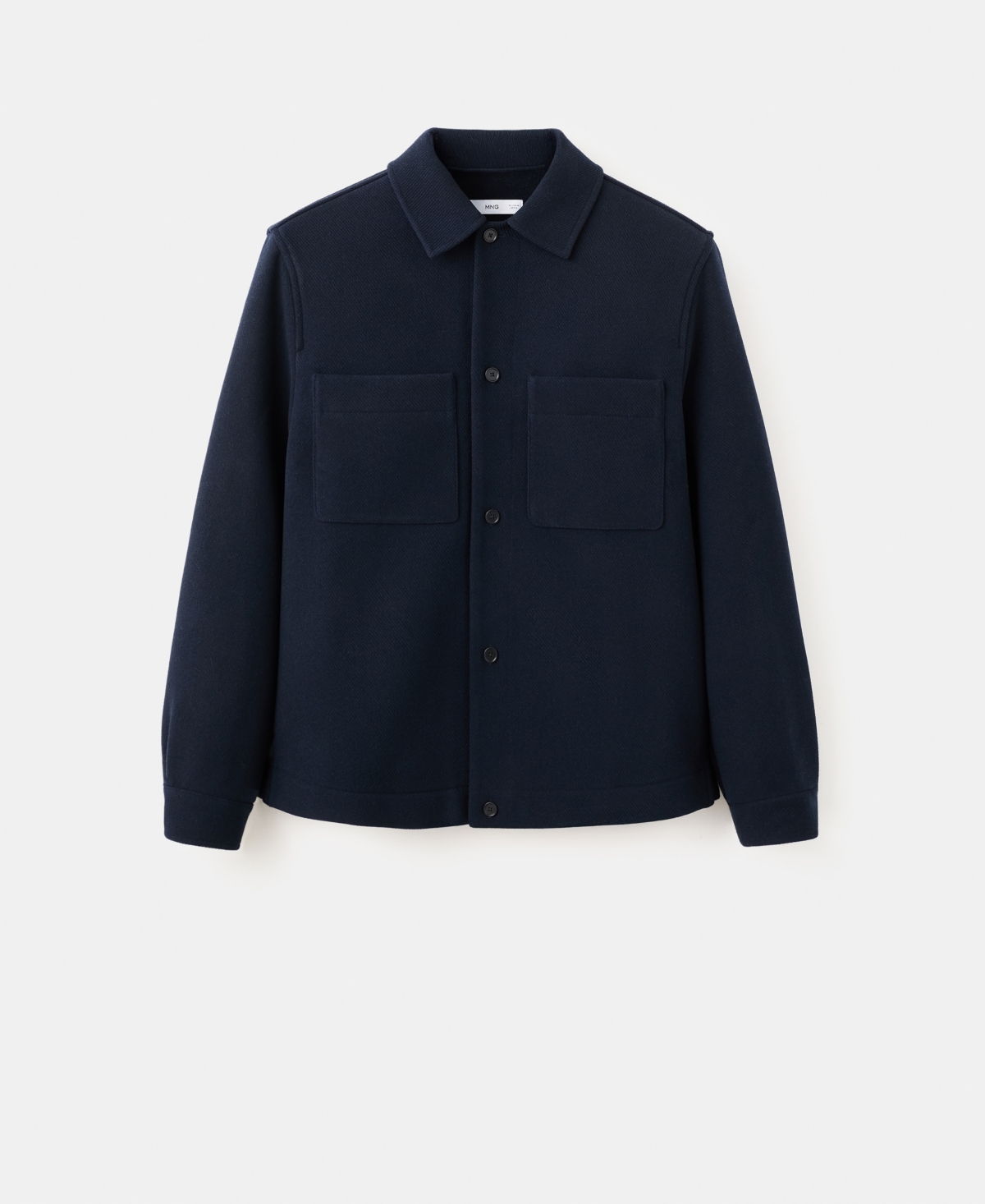 Mango Men's Pockets Wool-Blend Jacket