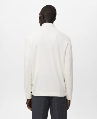 Men's Regular-Fit Knitted Polo Sweater