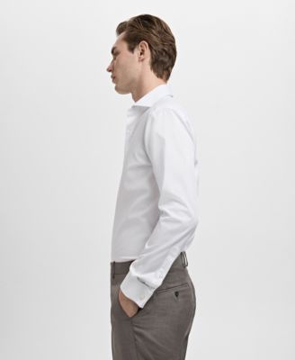 Men's Slim-Fit Twill Fabric Shirt