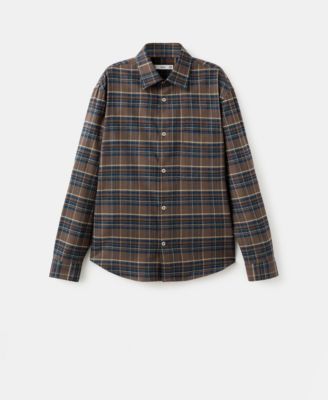 Men's Cotton Flannel Checkered Shirt