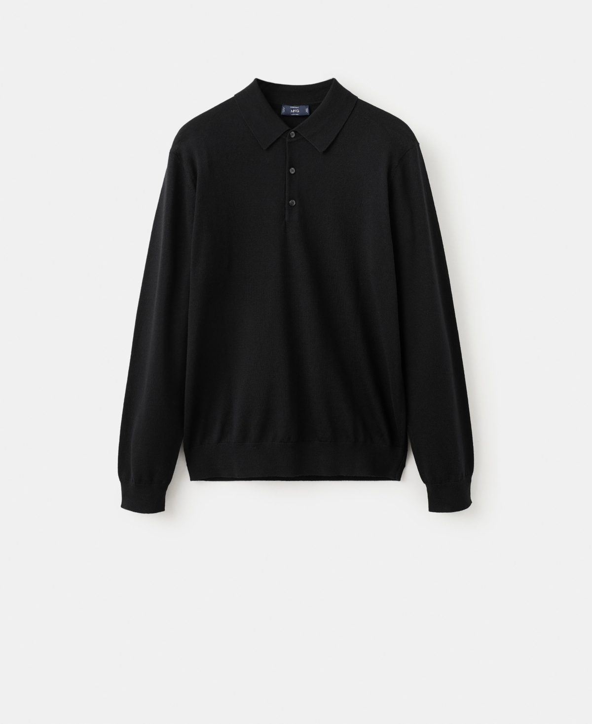 Mango Men's Merino Wool Polo Sweater