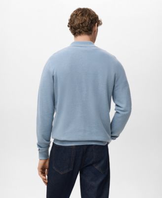 Men's Micro-Structured Cotton Polo Shirt