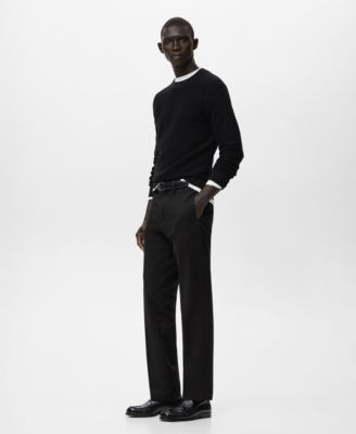 Men's Cotton Braided Sweater