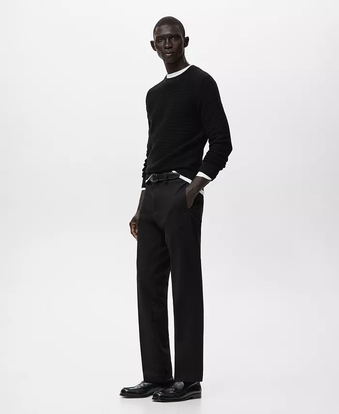 Men's Cotton Braided Sweater - thumbnail 10
