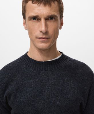 Men's Structured Wool-Blend Knitted Sweater