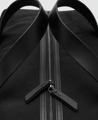 Men's Combined Leather Bowling Handbag