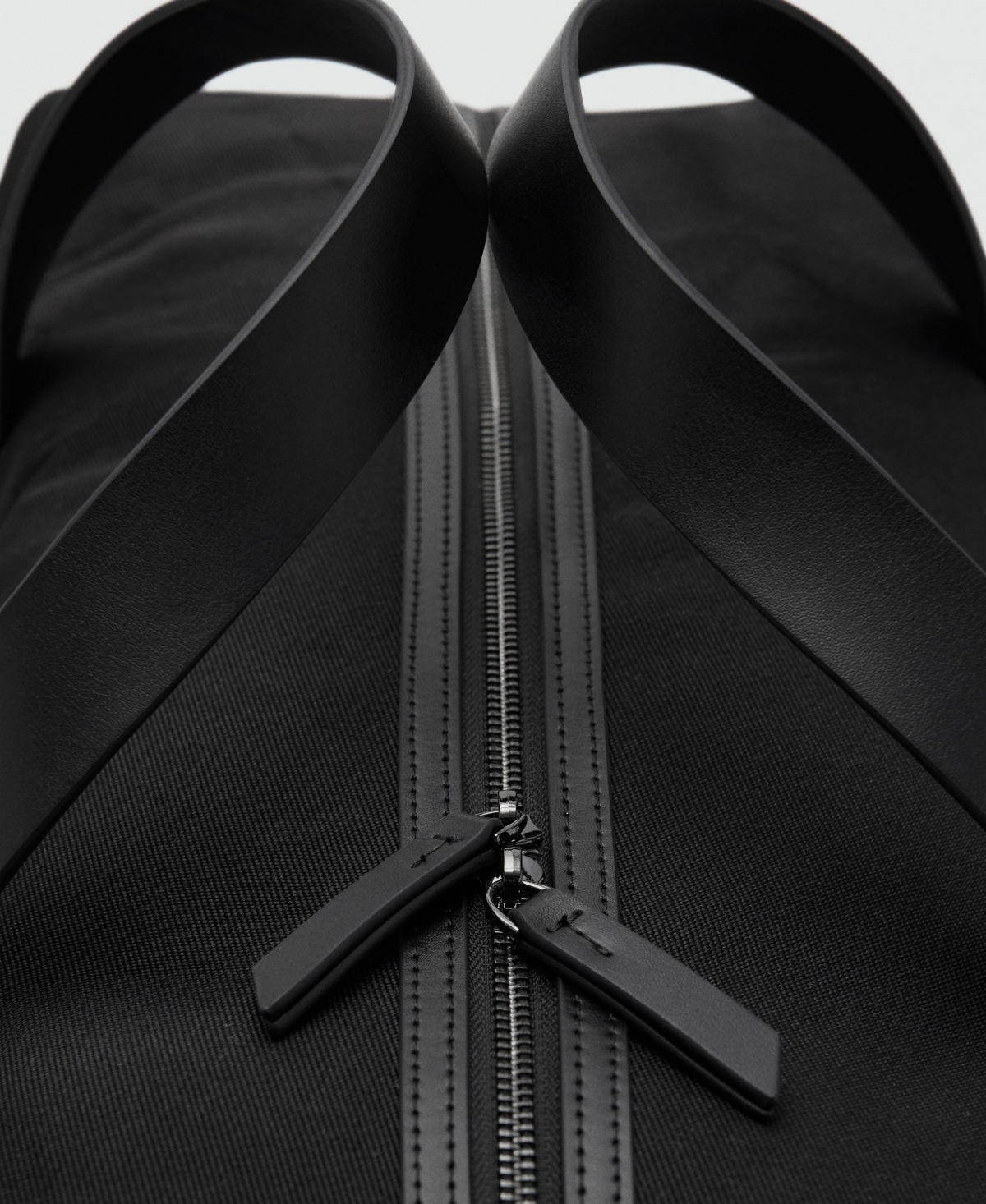 Mango Men's Combined Leather Bowling Handbag