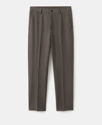 Men's Pleated Slim-Fit Pants