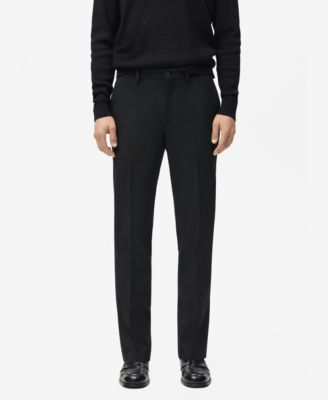 Men's Pleated Slim-Fit Pants