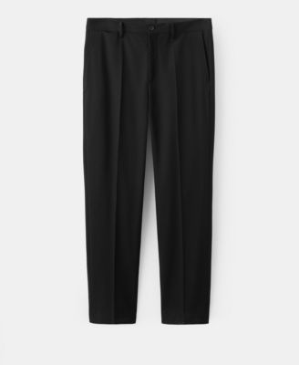 Men's Pleated Slim-Fit Pants