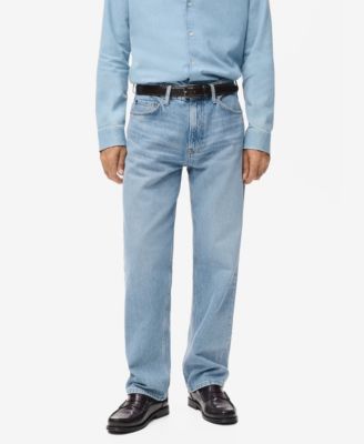 Men's Moby Straight-Fit Light-Wash Jeans