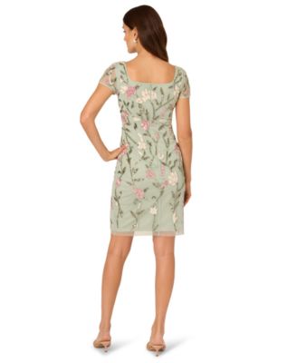 Women's Square Neck Beaded Dress