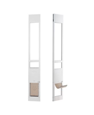 Aluminum Sliding Glass Pet Door Insert, Adjustable Height, Small