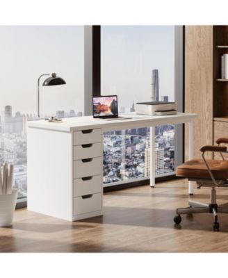 Modern Computer Desk, Simple Style, 47 Inches PC Desk