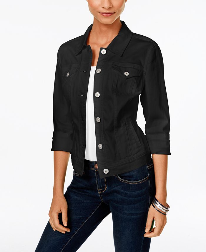 Macy's style and co denim jacket hot sale