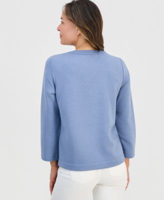 Petite Lux Soft Bracelet-Sleeve Fleece Top