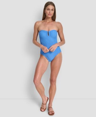 Women's Bandeau Neck One-Piece Swimsuit