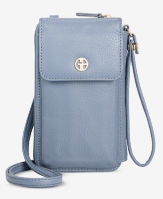 Softy Leather Tech Crossbody Wallet
