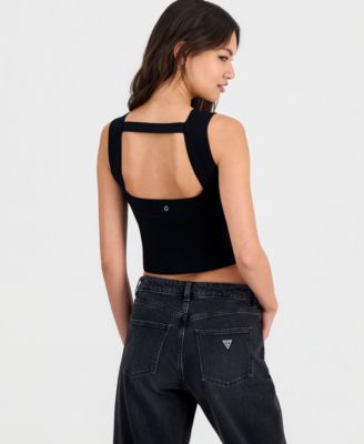 Women's Karmen Mirage Back-Cutout Cropped Tank Top