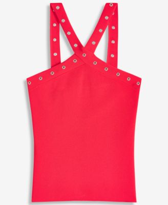 Women's Grommet & Fringe Sweater Skirt