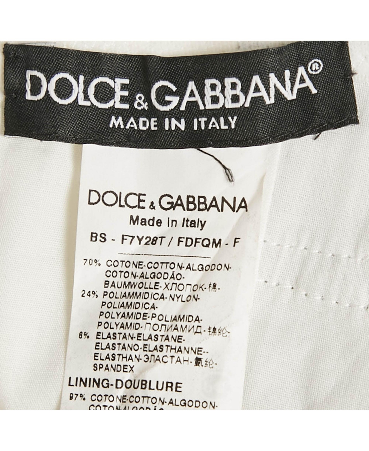 Pre-Owned Dolce & Gabbana Women's Blue Denim Bustier Top