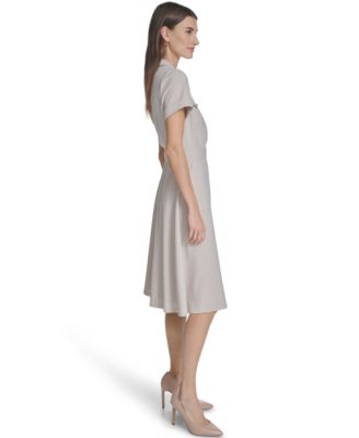 Women's Collared Neck Blazer Dress