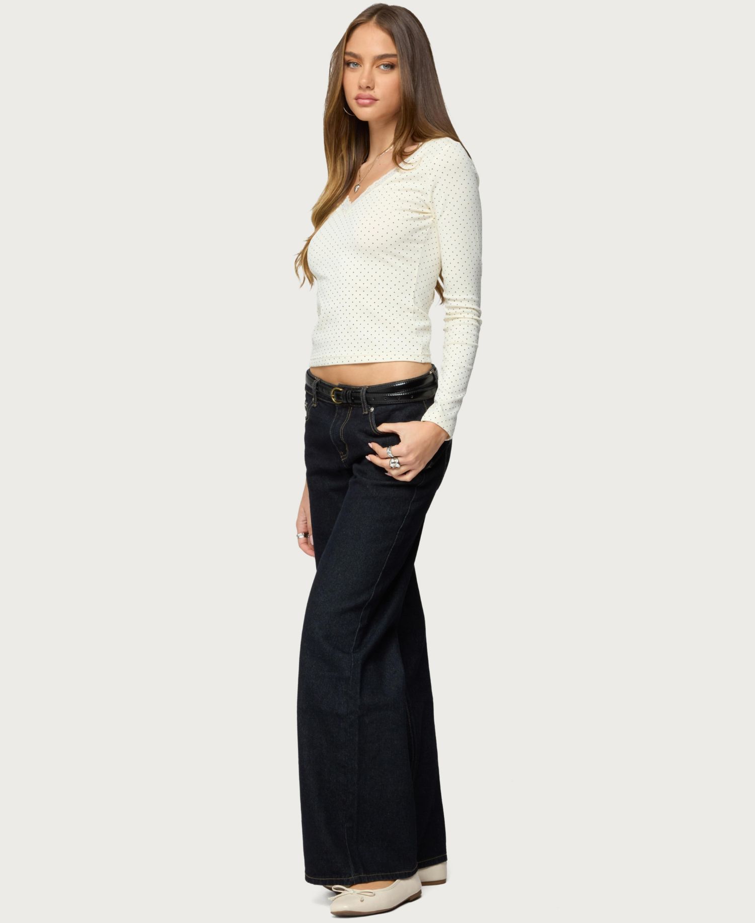 Women's Morah Lacey Polka Dot Top