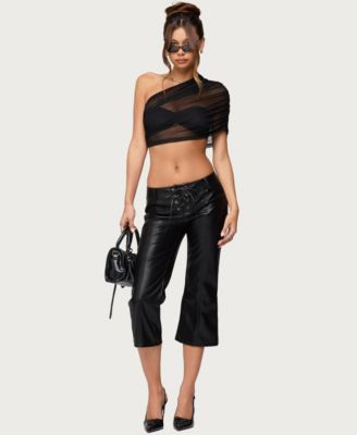 Women's Layered Bandeau Sheer Mesh Top