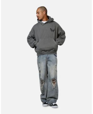 Men's Black Doves Premium Hoodie Washed Charcoal