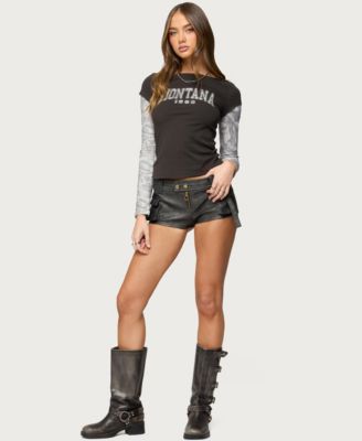 Women's Layered Camo Long Sleeve T Shirt