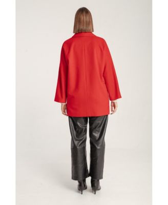 Women's Cashmere Double Breasted Short Coat