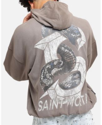 Men's Gothic Distressed Zip Hoodie