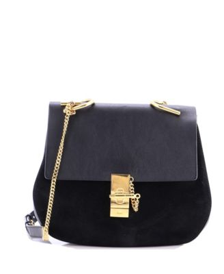 Medium Drew Crossbody Bag Leather and Suede